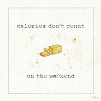Framed 'Calorie Cuties I' border=