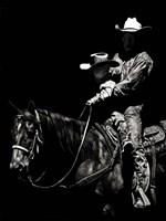 Framed Scratchboard Rodeo II