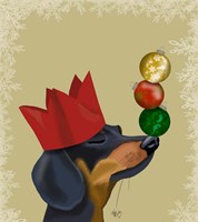 Framed Dachshund, Party Trick Baubles