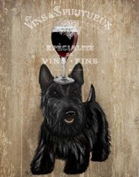 Framed Dog Au Vin, Scottish Terrier