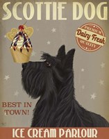 Framed Scottish Terrier Ice Cream