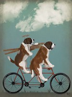 Framed St Bernard Tandem