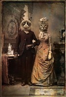 Framed Cat Couple