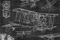 Framed Vintage Aviation II
