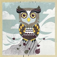 Framed Wise Owl