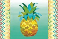 Framed Island Time Pineapples III