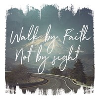Framed Wild Wishes III Walk by Faith