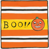 Framed 'Halloween Boo Pumpkin' border=