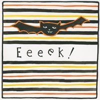 Framed 'Halloween Eeek Bat' border=