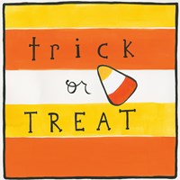 Framed Halloween Trick or Treat Candy Corn