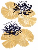 Framed Golden Lily Pad