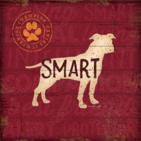 Framed Smart Dog