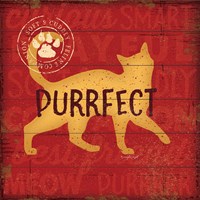 Framed Purrrfect Cat
