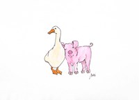 Framed Duck and Pig
