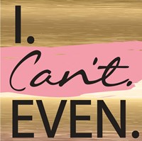 Framed 'I Can't Even' border=