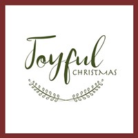 Framed 'Joyful Christmas' border=