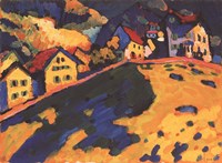 Framed Houses on a Hill, 1909