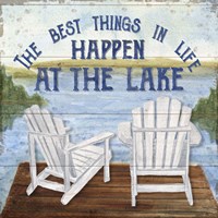 Framed Lake Living I (best things)