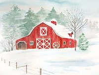 Framed Winter Farmhouse