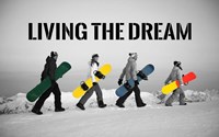 Framed Living The Dream - Pop Of Color Snowboards