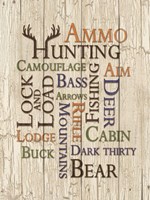 Framed Hunting Words