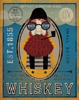 Framed Fisherman IV Old Salt Whiskey