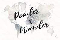 Framed Watercolor Wanderlust Ponder