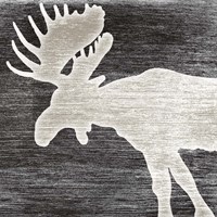 Framed 'Good Night Moose' border=