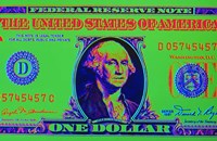 Framed Close-Up Detail American Dollar Bil