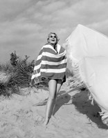 Framed 1960s Blond Bathing Beauty