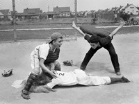 Framed 1950s Little League Umpire