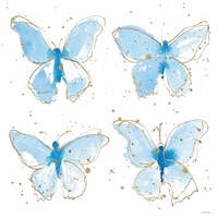 Framed Gilded Butterflies