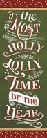 Framed Santas List Holly Jolly