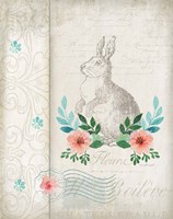 Framed French Spring Rabbit