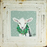 Framed Lamb with Wreath