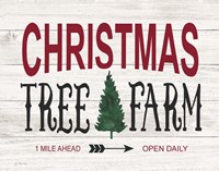 Framed Christmas Tree Farm