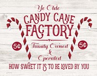 Framed Candy Cane Factory