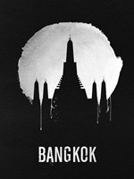 Framed Bangkok Landmark Black