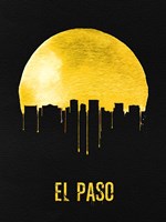 Framed El Paso Skyline Yellow