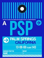 Framed PSP Palm Springs Luggage Tag II
