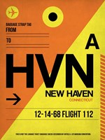 Framed HVN New Haven Luggage Tag I