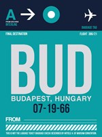 Framed BUD Budapest Luggage Tag II