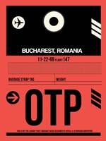 Framed OTP Bucharest Luggage Tag I