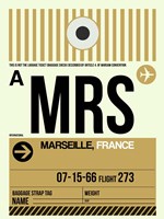 Framed MRS Marseille Luggage Tag I