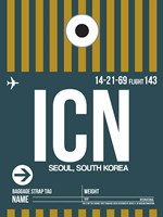 Framed ICN Seoul Luggage Tag II