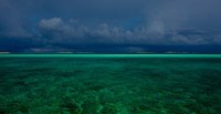Framed Cloudscape over Caribbean sea, Great Exuma Island, Bahamas
