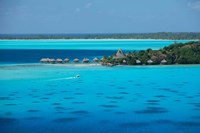 Framed Bungalows on the Beach, Bora Bora, French Polynesia