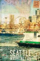 Framed Seattle Ferry Dock
