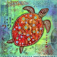 Framed Mosaic Turtle II