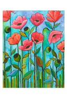 Framed Coral Poppies